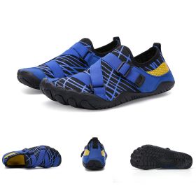 Fitness Yoga Outdoor Large Size Hiking Shoes (Option: A026 blue-41)
