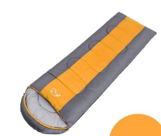 Outdoor Camping Sleeping Bag (Option: Gray orange 1.3kg)