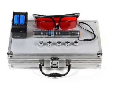 High Power Laser Flashlight With Laser Light Laser Wholesale Laser Beam 12 Posts Radium Archer Electricity. (Option: Purple light-Set)